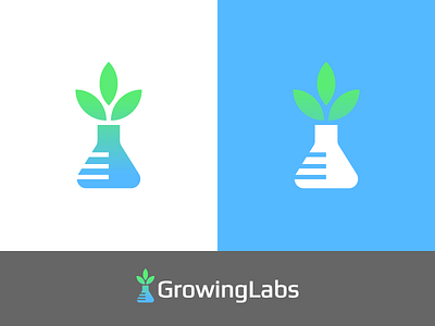 GrowingLabs - Logo 2 analysis cannabis data e commerce grow growing lab laboratories labs marijuana tubes