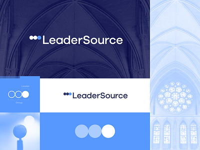 LeaderSource - Logo Design church dots faith followers forward lead leader leaders movement