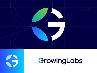 GrowingLabs - Logo Proposal analysis cannabis data e commerce grow growing lab laboratories labs marijuana tubes