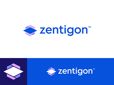 Zentigon - Logo Design abstract branding gon grid hexagon identity letter logo mark measurement monogram zen zentigon