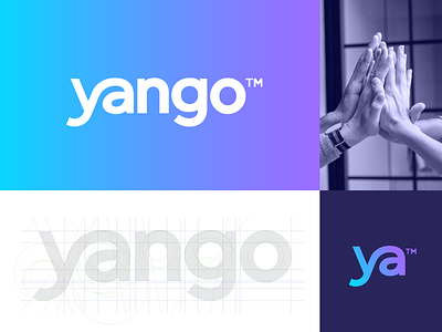 Yango - Logo Design abstract balance branding coach connect go grow help human identity letter lettering life ligature logo monogram personal support wordmark yango