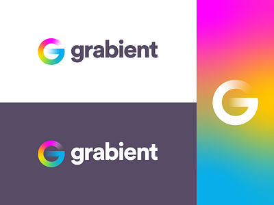 Grabient - Logo idea colors g grabient grid identity letter logo logo 3d rebound transparency