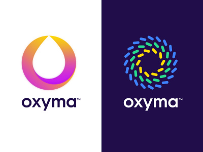 Oxyma - Visual identity abstract branding drop fuel gas identity letter lettering liquid logo logo design mark molecules monogram morocco oxyma station symbol