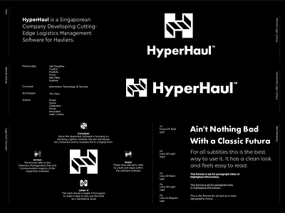 HyperHaul - Logo Option 4 branding branding identity container containers creative logo h logo haulier hyper hyperhaul icon identity letter lettering lettermark logo logo design mark monogram