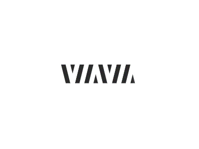 VIAVIA #4. black brand identity logo mark negative space via viavia wip work