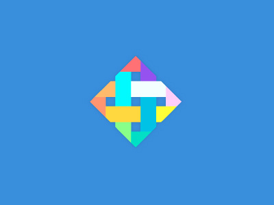 WIP #2. bright colors identity logo media path raster social
