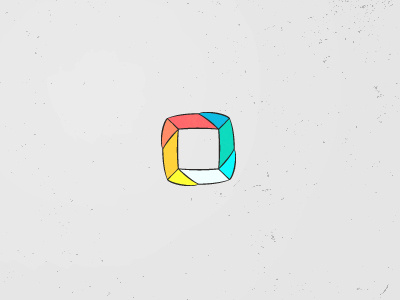 Photographer mark. colors fun identity logo mark photo photographer shape sketch square