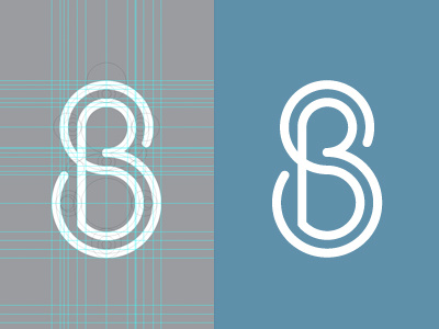 SB Monogram #3. b branding designer graphic identity initials logo s