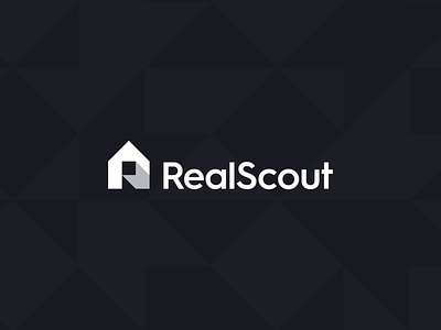 RealScout - Logo Animation animation arrow branding california estate home house letter monogram logo logo design monogram platform r real real estate realestate scout scouting usa wordmark