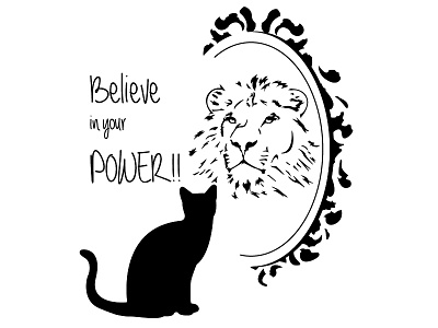 Believe In Your Power!!! art desing duotone illustration illustrator vectors