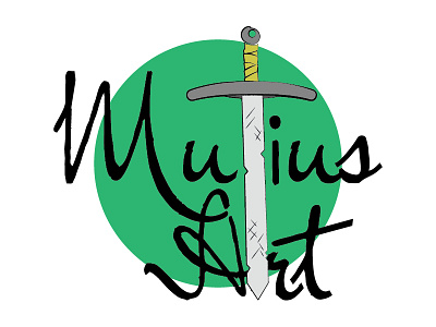MutiusArt... A personal branding work!! branding design illustrator logo mutiusart vectors