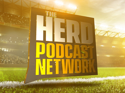 The Herd Podcast Network [3D] 3d branding broadcast c4d cinema4d design football podcast sports