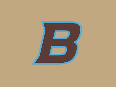 The Bros "B" baseball branding design illustration logo sports typography