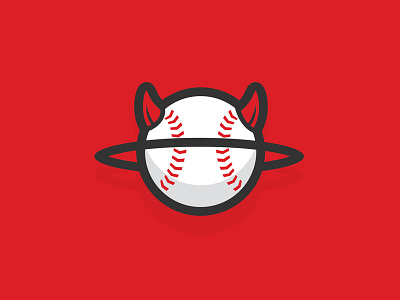 Devil Ball baseball branding design icon illustration logo sports vector
