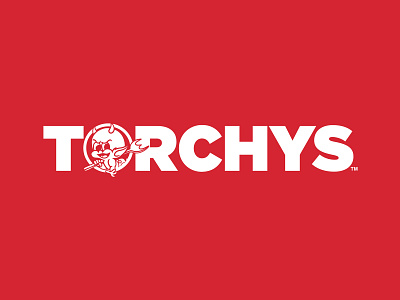 Torchys branding design icon logo mascot modern restaurant typography vector