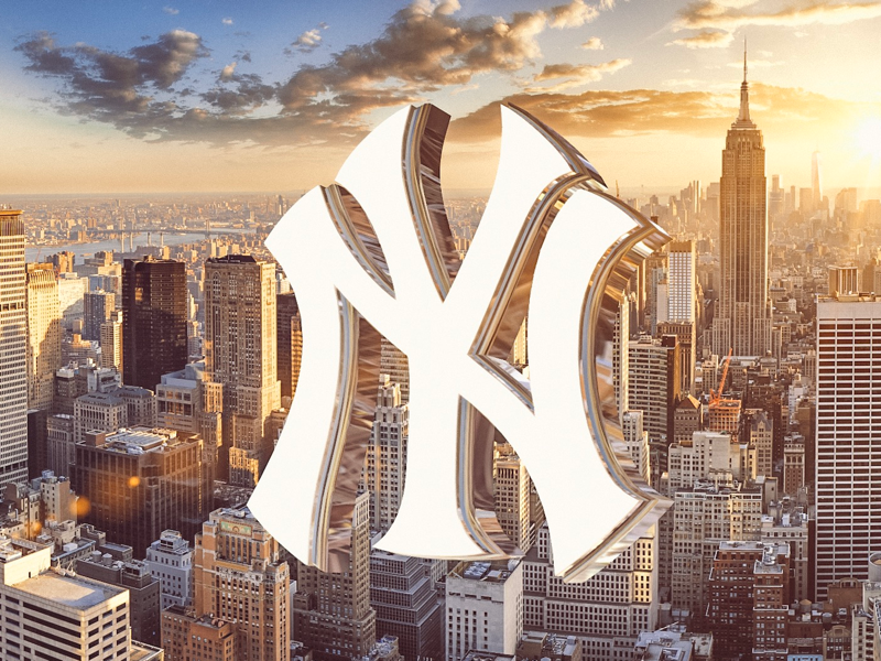 Bombers city c4d cinema4d mlb baseball logo manhattan bronx yankees new york