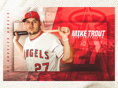 Trout. angels baseball la los angeles mlb player smsports sports sportsdesign