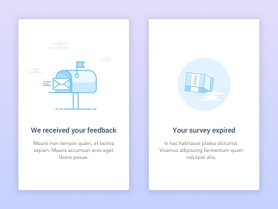 Survey Illustrations feedback mail milk survey
