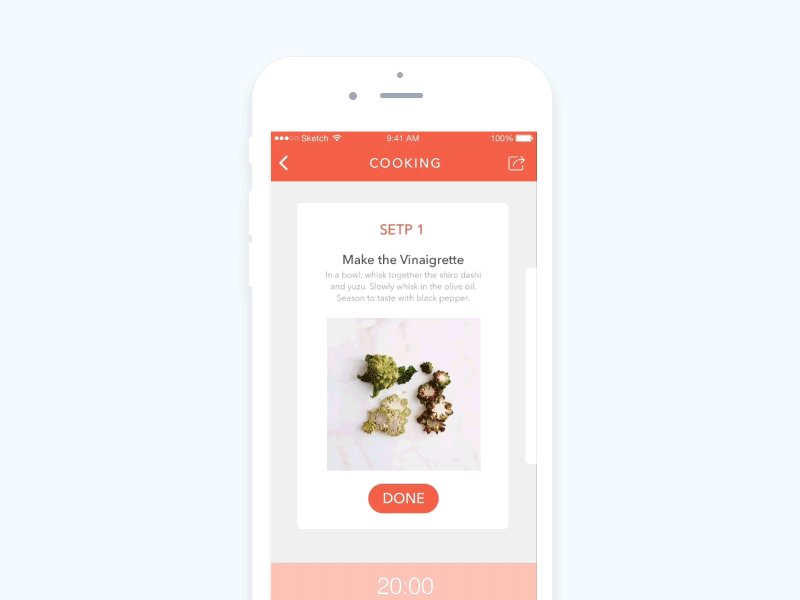 Recipe App - Cooking process