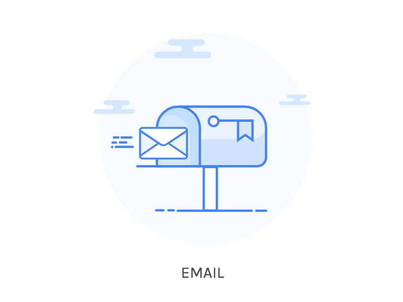 Email hover animation