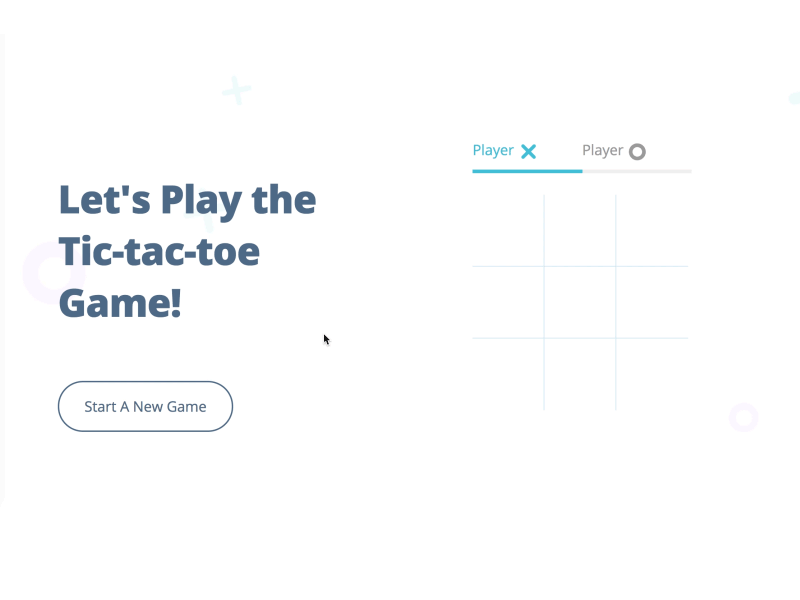 Tic-tac-toe game animation css game react svg web