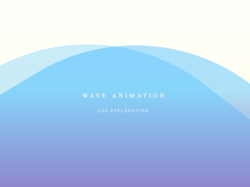 css simple wave background