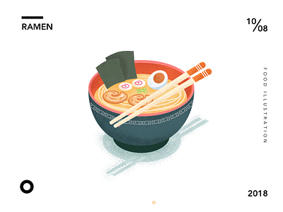 Ramen food icon illusrtation noodle ramen
