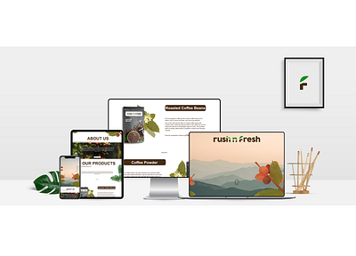 Rush n Fresh, Website Design and Development 3d branding design digital marketing illustration logo software development ui ux vector
