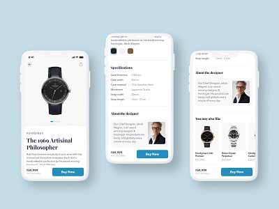 Premium Wrist Watch Product Page app branding design icon illustration logo minimal mobile typography ui ux vector