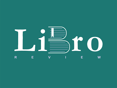 Libro Review Logo branding design illustration logo minimal typography vector