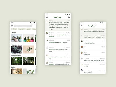 IHug Plants -3 UI Design