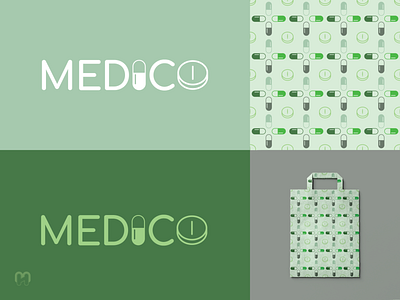 Medico - pharmacy or health center logo design
