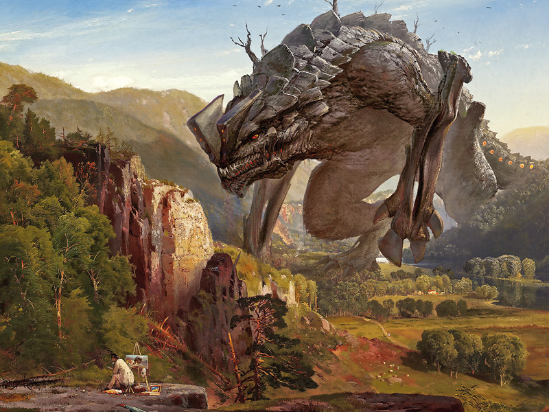 A Kaiju Evening At The Juniata by Oliver Wetter on Dribbble