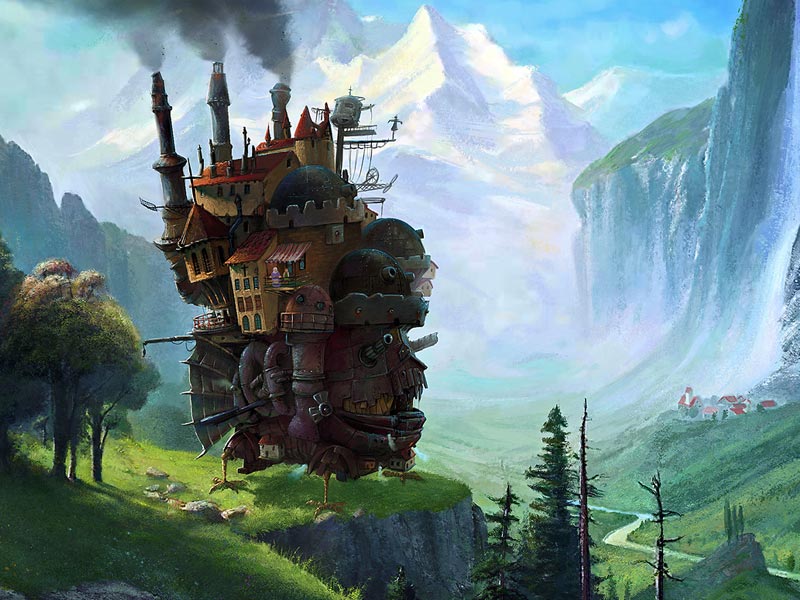 Howl´s Moving Castle At Staubbach Falls Switzerland by Oliver Wetter on ...