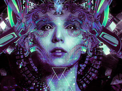 The Shape abstract dark dark realm collective digital art drc photoshop portrait psychodelic shape surreal