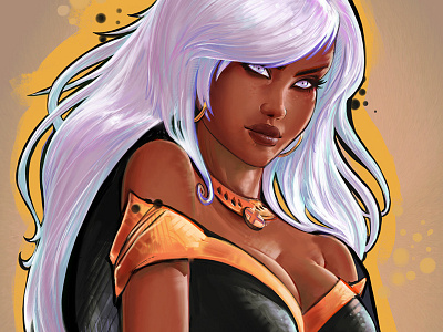 Sketch-a-Batch Result: Storm comic fantasy marvel portrait storm style xmen