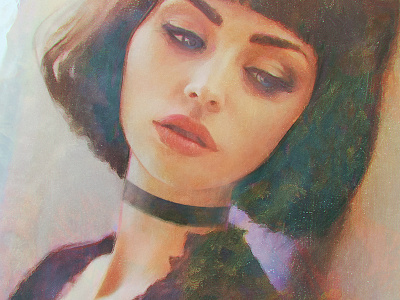 Dream - Portrait Study bold exercise impressionism painting portrait study sultry