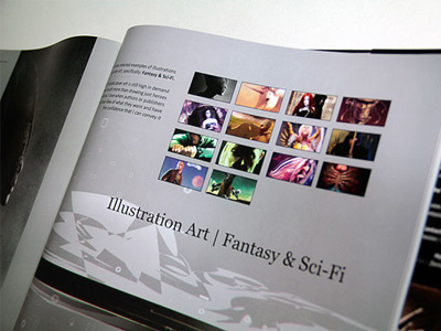 Artbook Fantabulous Visions* Chapter Page Design book digital painting art book design editorial graphic design page layout publishing