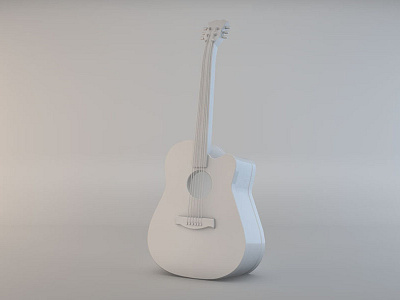 Guitar - First C4D Work c4d practice