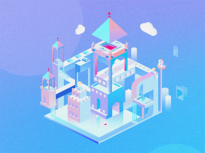 Practice of  Monument Valley style
