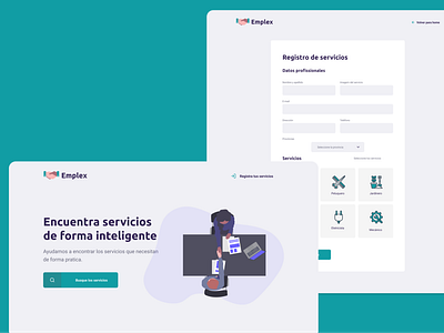 Emplex - landing page design