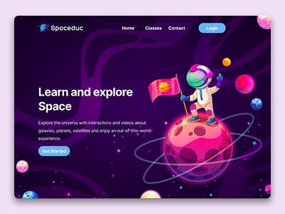 Space Web UI concept