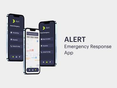 ALERT - Emergency Response App design ios mobile app ui visual design