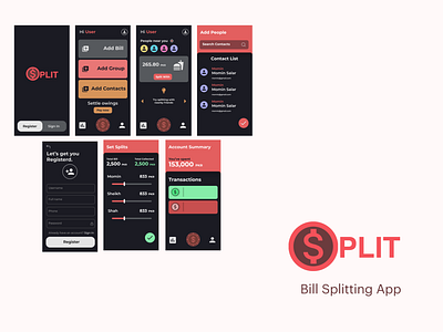 SPLIT - Bill Splitting App