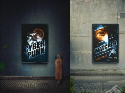 Cyberpunk Text Effect 3d font awesome fonts graphic design motion graphics