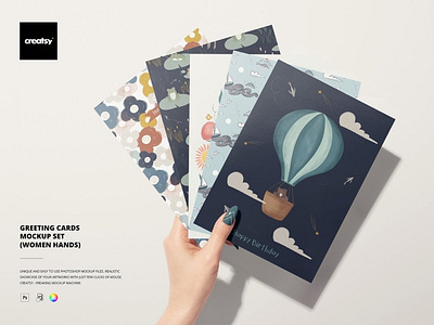 Greeting Cards Mockup Set