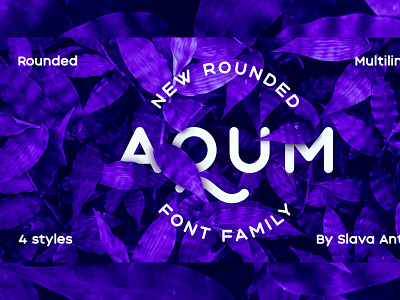 Aqum 2 - Free Font flat font awesome fontfree rounded vector