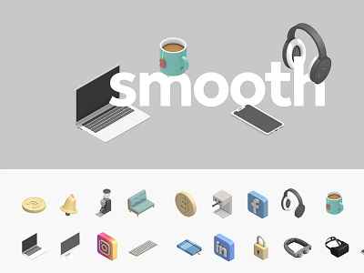 Smooth 3D Illustrations