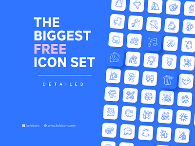 Koloicons – 3000+ Free Icon Set