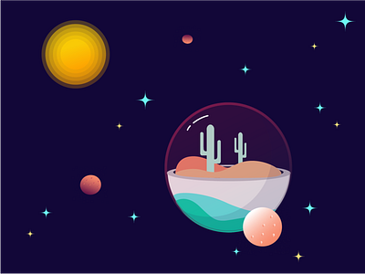 Galactic Paradise Illustration